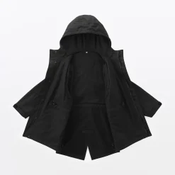 Online Muji Abrigo con capucha de algodón ligero para hombre