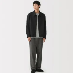 Muji Abrigo con cremallera de nailon reciclado impermeable para hombre