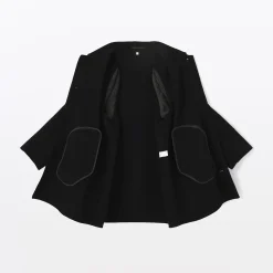 Clearance Muji Abrigo de botonadura simple en mezcla de cachemira reciclada para hombre