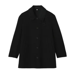 Clearance Muji Abrigo de botonadura simple en mezcla de cachemira reciclada para hombre