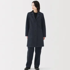 Outlet Muji Abrigo vaquero de mezcla de capoc para mujer