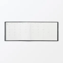 Hot Muji Agenda mensual y semanal de 2026 - B6, Negro