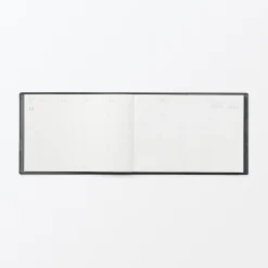 Hot Muji Agenda mensual y semanal de 2026 - B6, Negro