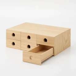 Best Muji Almacenamiento de madera de 6 cajones