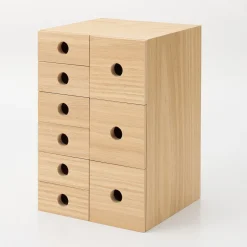 Best Muji Almacenamiento de madera de 6 cajones