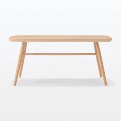 Hot Muji Banco con patas redondeadas de haya maciza