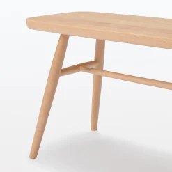 Hot Muji Banco con patas redondeadas de haya maciza
