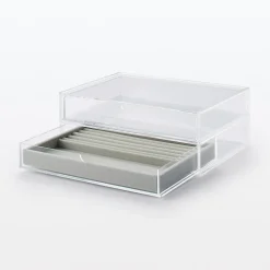 Clearance Muji Bandeja terciopelo para anillos, 24x16x2,5cm
