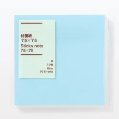 Sale Muji Bloc de notas adhesivas cuadradas simples Azul