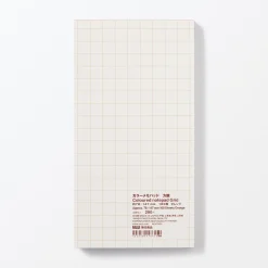 New Muji Bloc de notas de color con cuadrícula, Grande