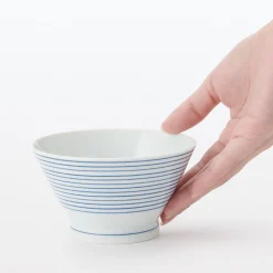 Discount Muji Bol de arroz Hasami Ware ‐ Patrón de rayas, Pequeño