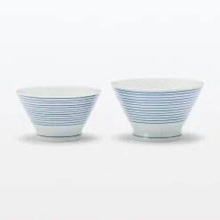 Discount Muji Bol de arroz Hasami Ware ‐ Patrón de rayas, Pequeño