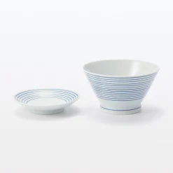 Discount Muji Bol de arroz Hasami Ware ‐ Patrón de rayas, Pequeño