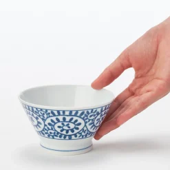 Muji Bol de arroz Hasami Ware ‐ Patrón arabesco, Pequeño
