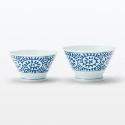 Muji Bol de arroz Hasami Ware ‐ Patrón arabesco, Pequeño