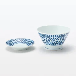 Muji Bol de arroz Hasami Ware ‐ Patrón arabesco, Pequeño