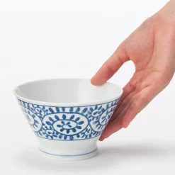 New Muji Bol de arroz Hasami Ware - Patrón arabesco, Grande