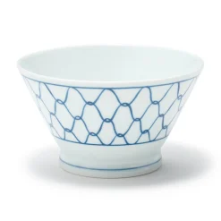 Clearance Muji Bol de arroz Hasami Ware - Patrón de malla, Pequeño