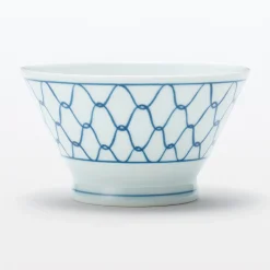 Clearance Muji Bol de arroz Hasami Ware - Patrón de malla, Pequeño