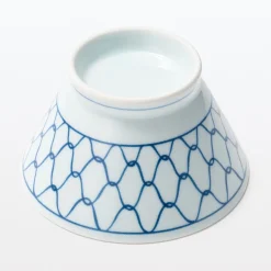 Clearance Muji Bol de arroz Hasami Ware - Patrón de malla, Pequeño