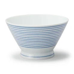 Outlet Muji Bol de arroz Hasami Ware - Patrón de rayas, Grande