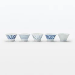 Outlet Muji Bol de arroz Hasami Ware - Patrón de rayas, Grande