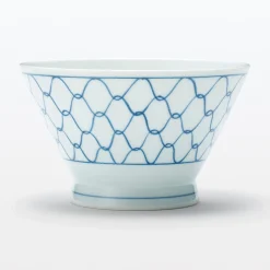 Best Muji Bol de arroz Hasami Ware - Patrón de malla, Grande