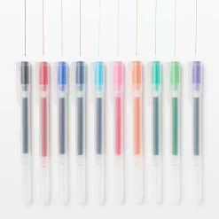 Discount Muji Bolígrafo de gel de colores - 0,5 mm - Pack de 10