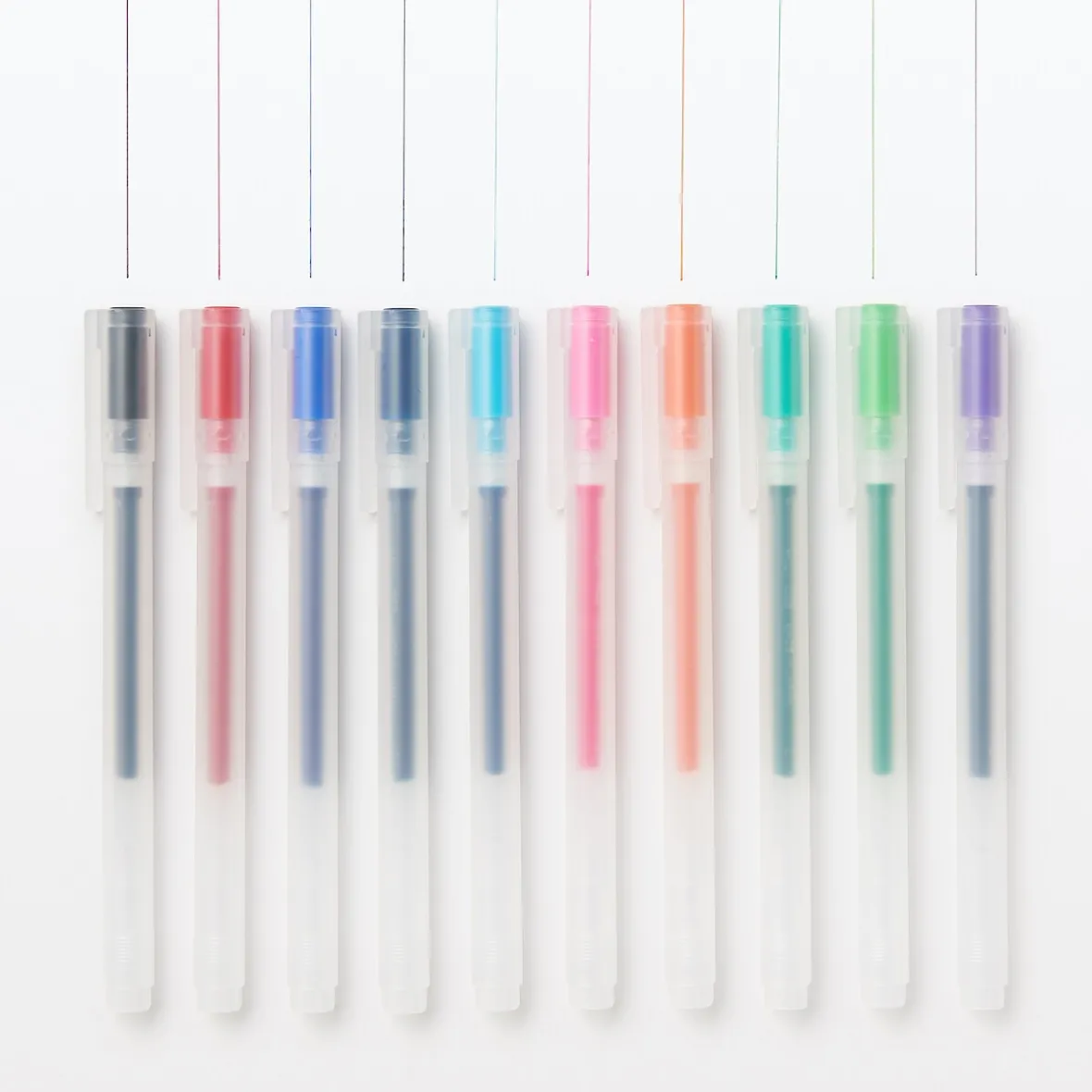 Best Muji Bolígrafo de gel de colores - 0,38 mm - Pack de 10