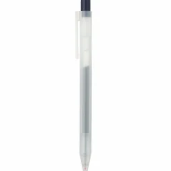 Muji Bolígrafo de gel retráctil azul marino - 0,5 mm - Pack de 10