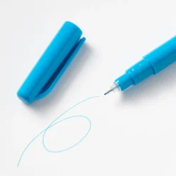 New Muji Bolígrafo de punta fina a base de agua - 0,5 mm, Azul Cielo