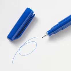 Hot Muji Bolígrafo de punta fina a base de agua - 0,5 mm, Azul