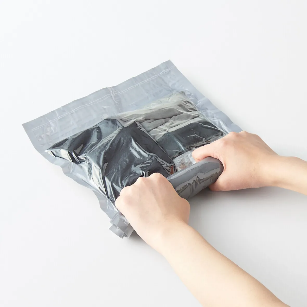 Outlet Muji Bolsa de compresión de polipropileno ‐ Conjunto de 2 pequeñas