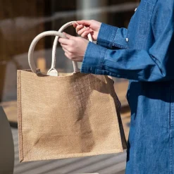 Hot Muji Bolsa de jute B5 Natural