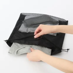 Outlet Muji Bolsa de malla con cordón - Grande
