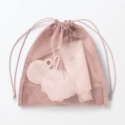 Clearance Muji Bolsa de malla con cordón - Mediana