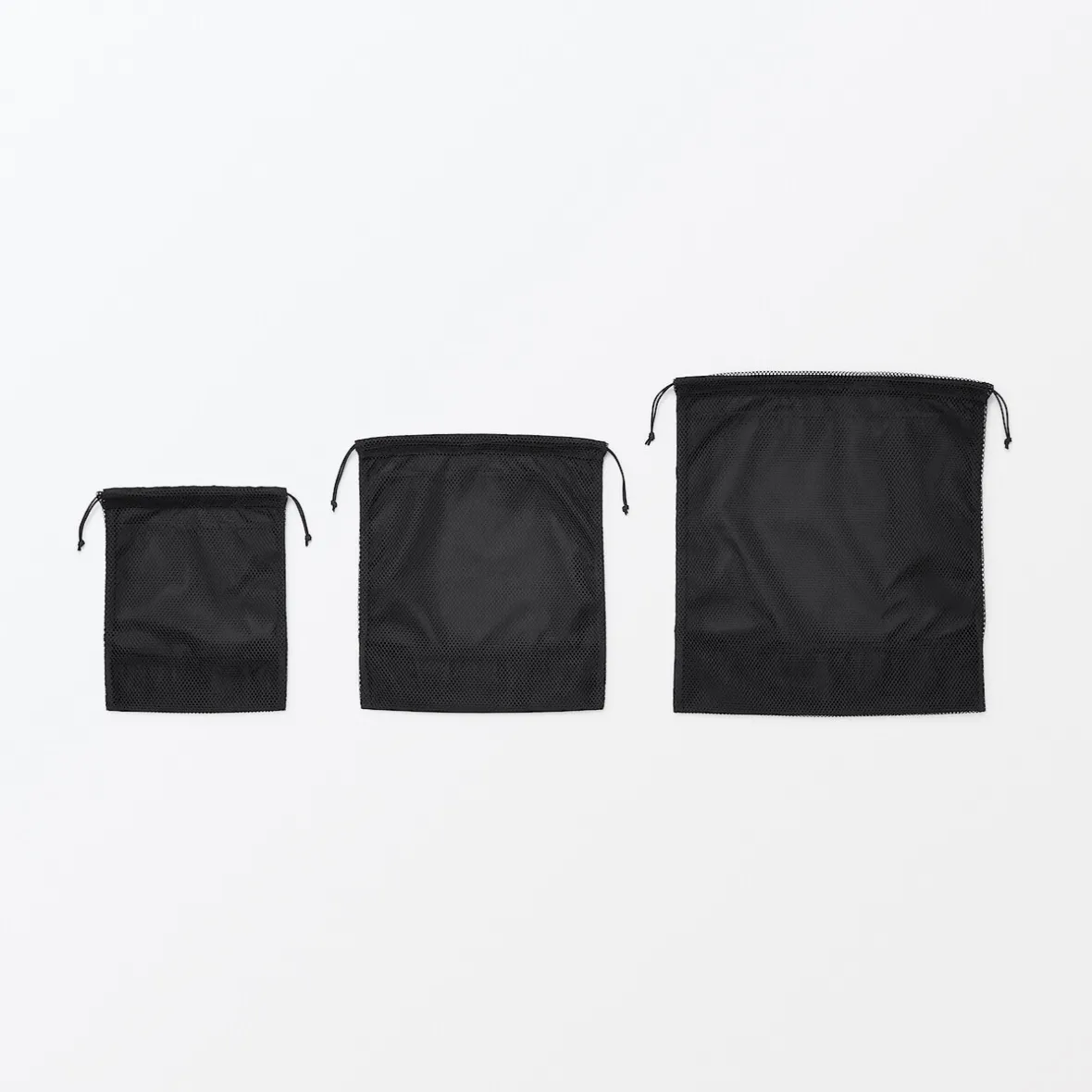 Clearance Muji Bolsa de malla con cordón - Mediana