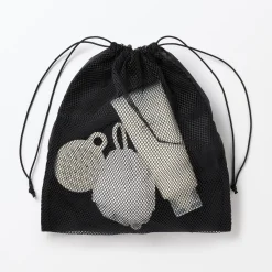 Clearance Muji Bolsa de malla con cordón - Mediana