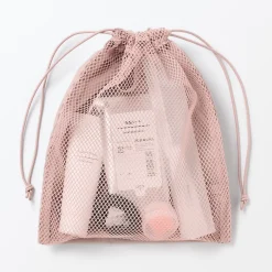 Hot Muji Bolsa de malla con cordón - Pequeña