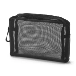 Muji Bolsa de malla de nailon con cremallera - Mediana