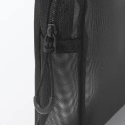 Muji Bolsa de malla de nailon con cremallera - Mediana