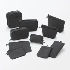 Online Muji Bolsa de nailon texturizada con cremallera ‐ Pequeña