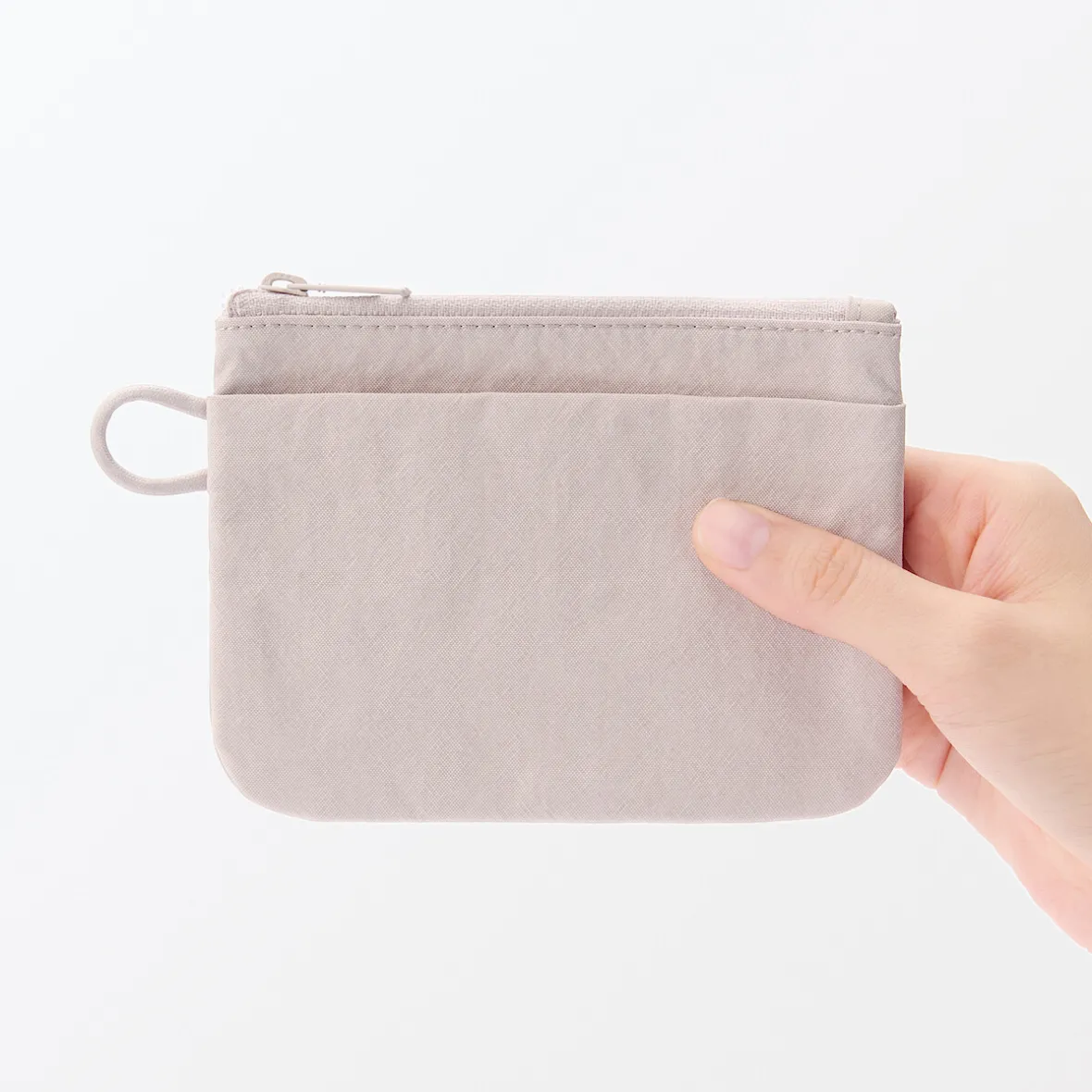Online Muji Bolsa de nailon texturizada con cremallera ‐ Pequeña