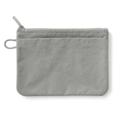 Muji Bolsa de nailon texturizada con cremallera ‐ Mediana