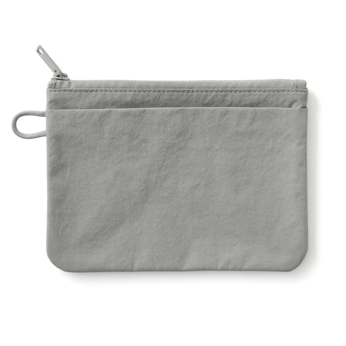 Muji Bolsa de nailon texturizada con cremallera ‐ Mediana