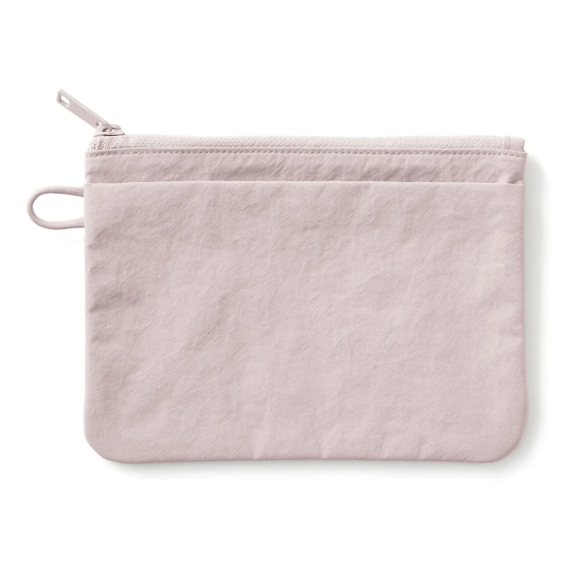 Muji Bolsa de nailon texturizada con cremallera ‐ Mediana