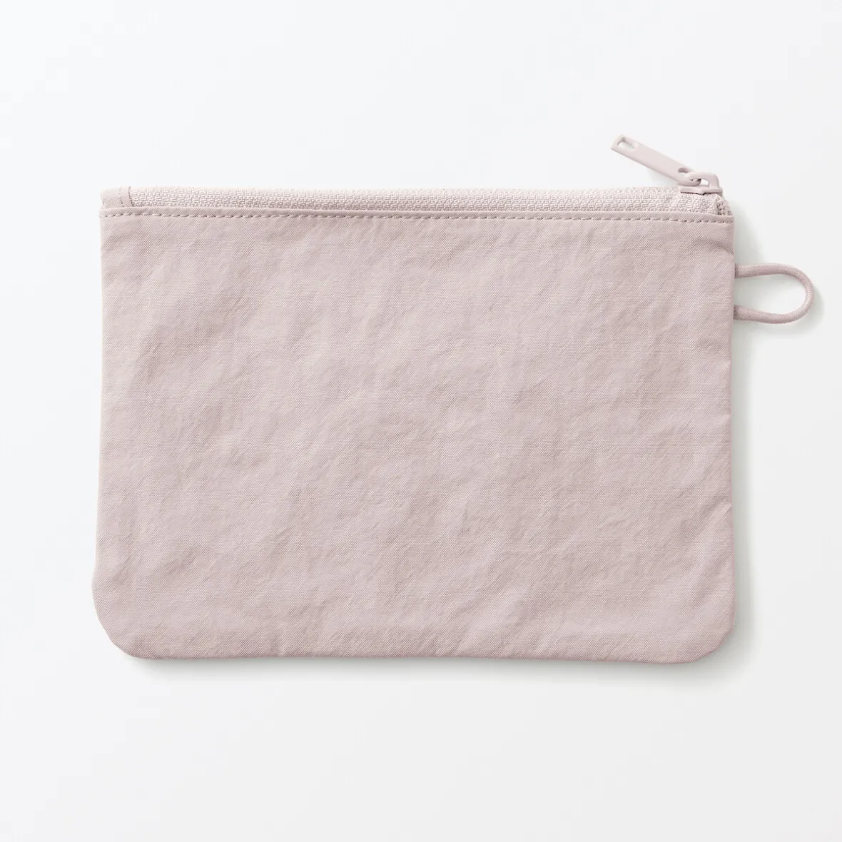 Muji Bolsa de nailon texturizada con cremallera ‐ Mediana