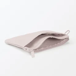 Muji Bolsa de nailon texturizada con cremallera ‐ Mediana