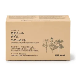 Sale Muji Bolsitas de té de Manzanilla, Tomillo y Menta 22x1,5g