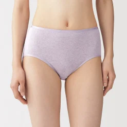 Sale Muji Braga acanalada de tiro alto para mujer